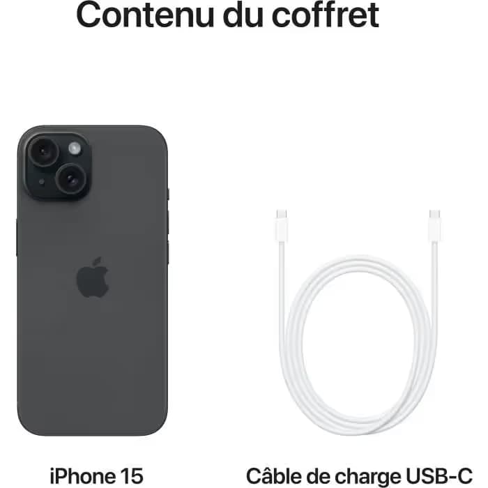 iPhone 15 256Go - Noir  3