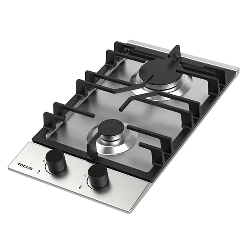 Plaque de Cuisson Encastrable FOCUS QUADRA 32 2 Feux 30 cm - Inox  2