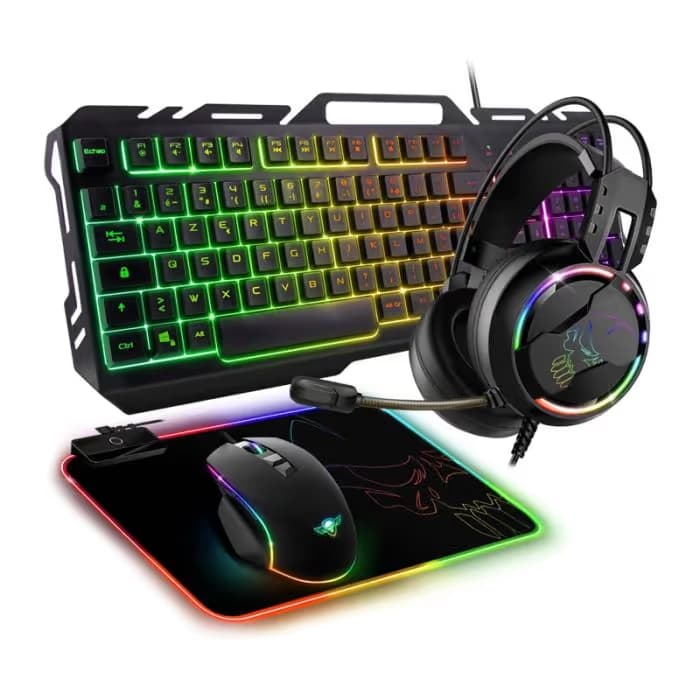Pack Gaming 4en1 Gamer Spirit Of Gamer Ultimate MK300 RGB - Noir 1