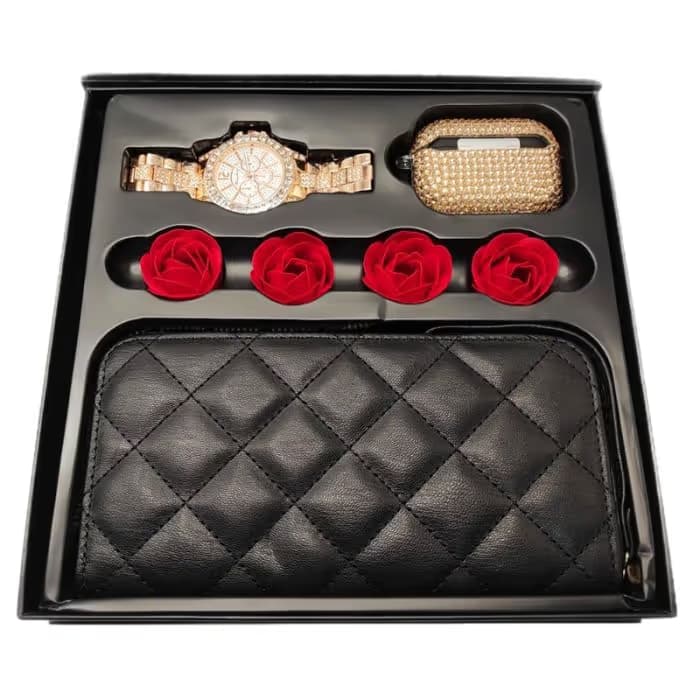 Coffret Haino Teko Montre GP-25+ Portefeuille pour Femme + Airpods 1