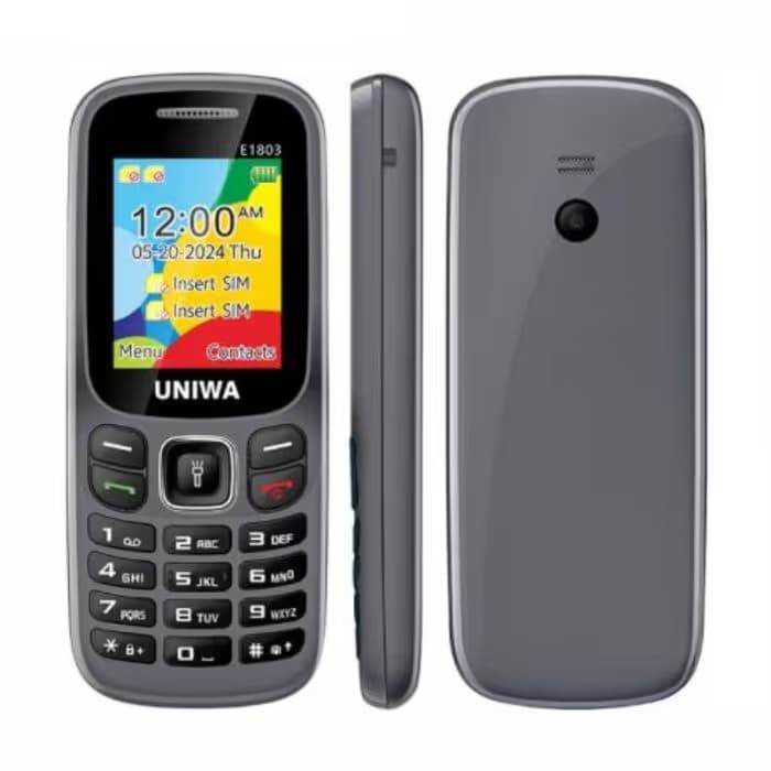 TÉLÉPHONE PORTABLE UNIWA E1803 - Gris