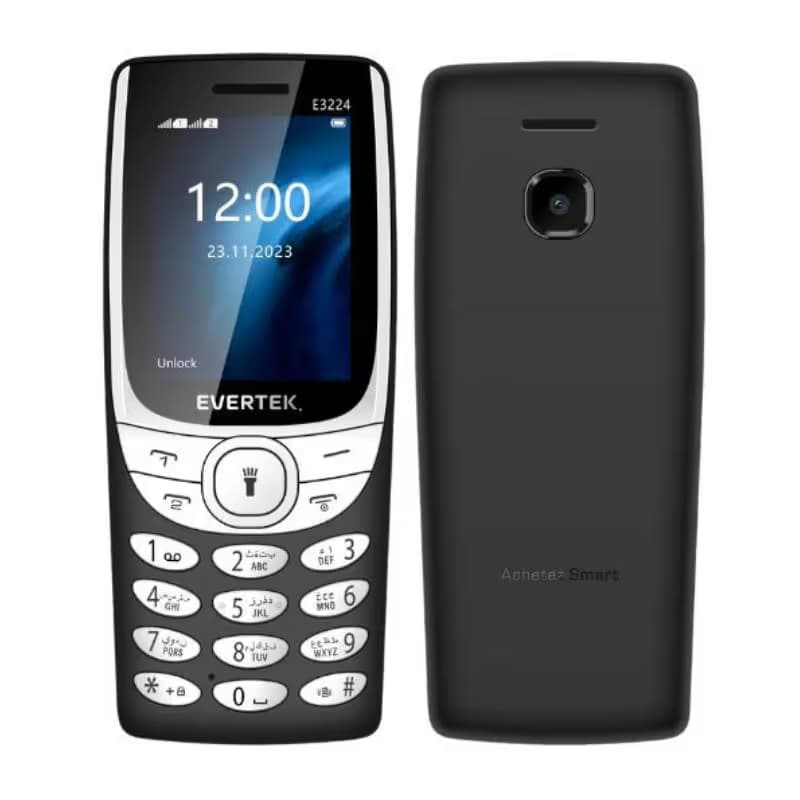 Téléphone Portable EVERTEK E3224 - Noir
