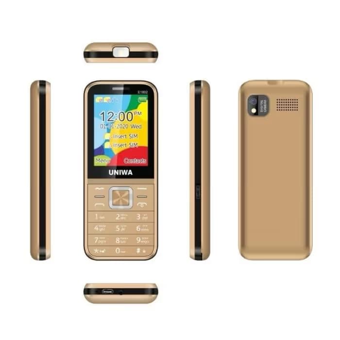 Téléphone Portable UNIWA E1802 - Gold