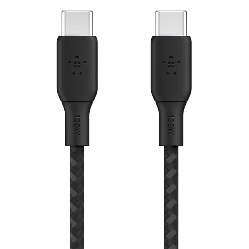Câble Chargeur Belkin USB-C vers USB-C 1m 100W - Noir 2