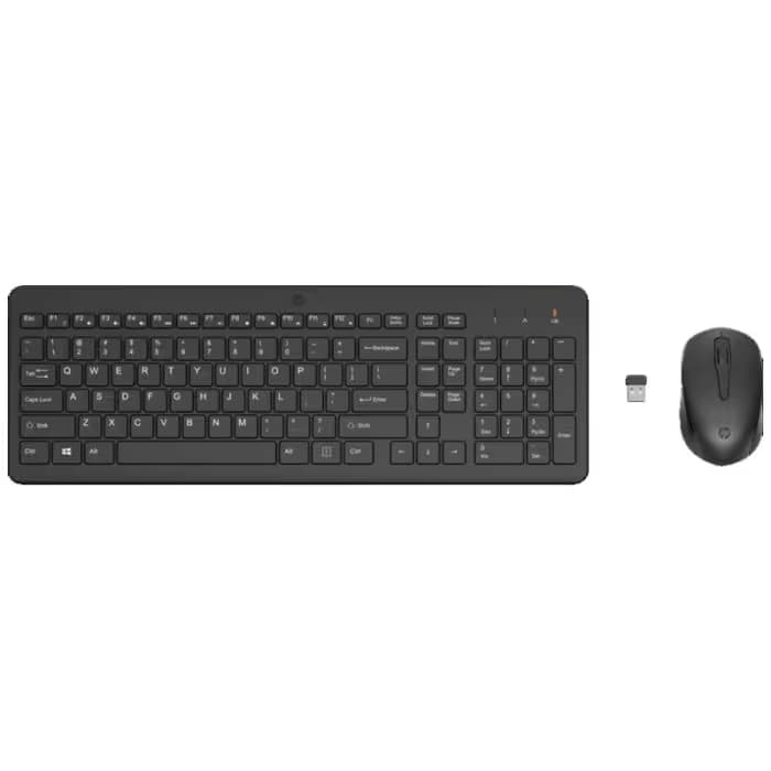 Ensemble Clavier & Souris sans Fil HP 330 Combo AZERTY Arabisé - Noir 1
