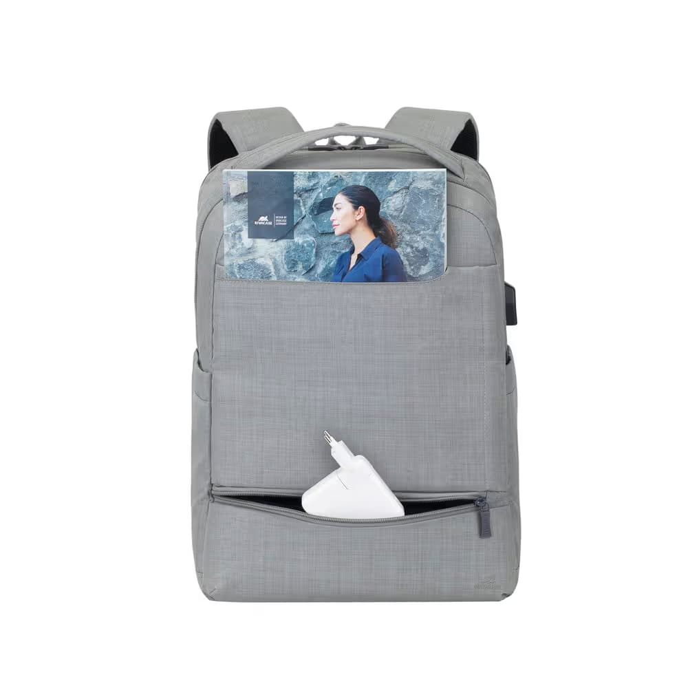 Sac à Dos RIVACASE Pour Ordinateur Portable 8363 - 15.6''- Gris 3