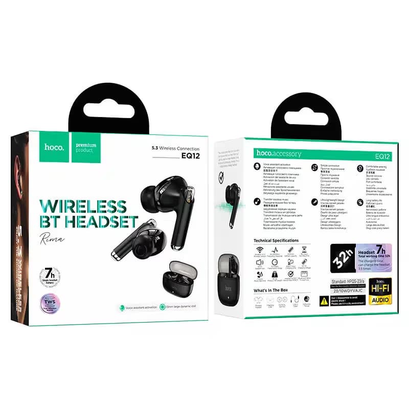 Écouteurs Sans Fil Hoco EQ12 - Noir 5