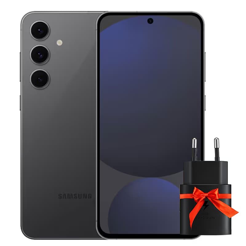 Samsung Galaxy S24 FE 5G 8GO 256GO - Graphite + Chargeur Gratuit 25W 3