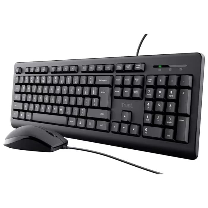 Ensemble Clavier & Souris Filaire Trust Primo - Noir 1