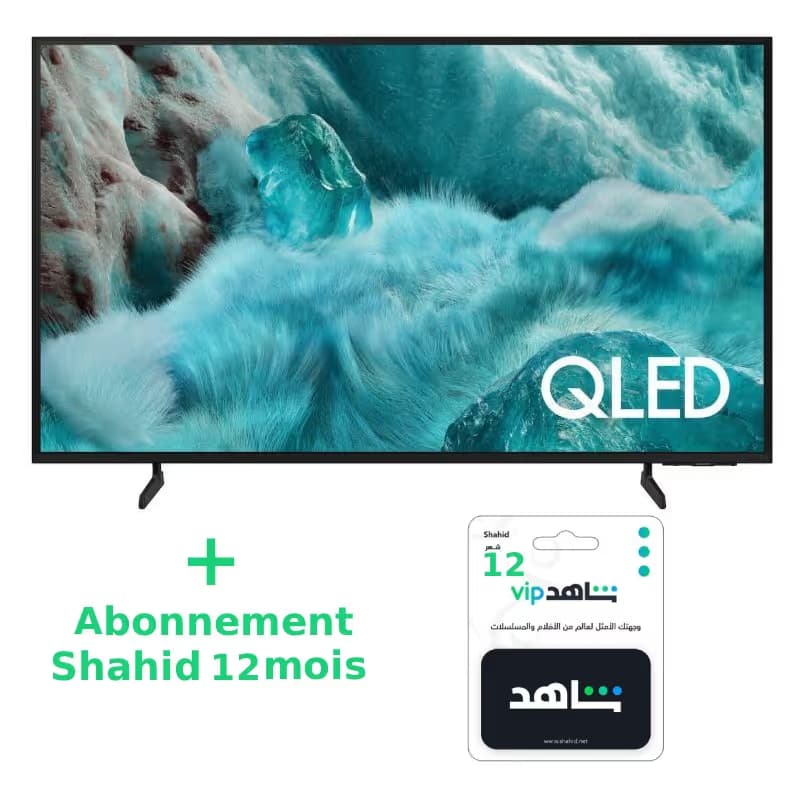 TV SAMSUNG 55'' QLED Q7F 4K Vision AI Smart TV Avec Abonnement Shahid