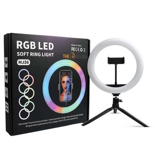 RGB LED Soft Ring light MJ36