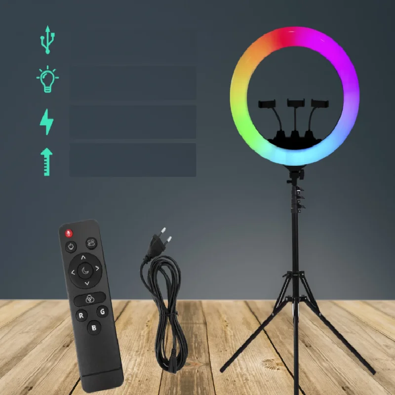 RGB LED Soft Ring light MJ56