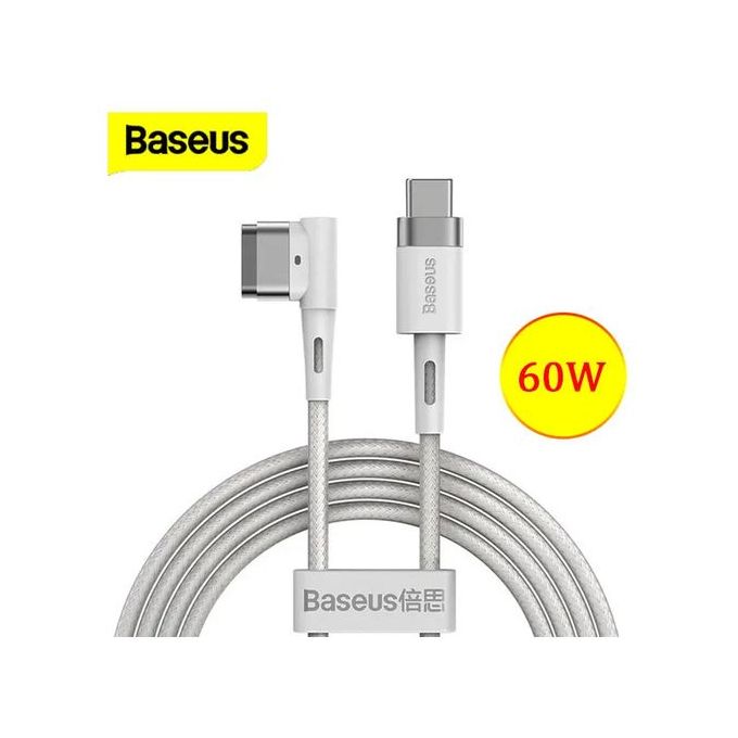 Câble de charge magnétique 60W Type-C Vers Ports en forme de L - Compatible Apple MacBook