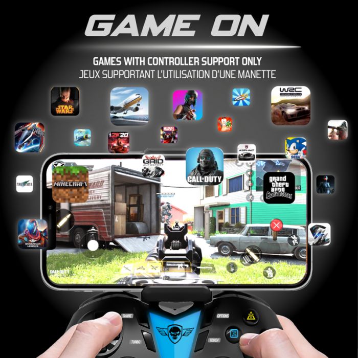 Manette de Jeu Sans Fil Spirit Of Gamer PREDATOR pour Smartphone - Noir