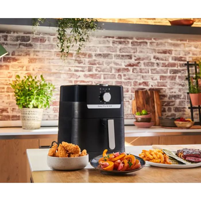 Friteuse sans huile 2 en 1  Moulinex Air Fry & Grill 4.2L - Noir