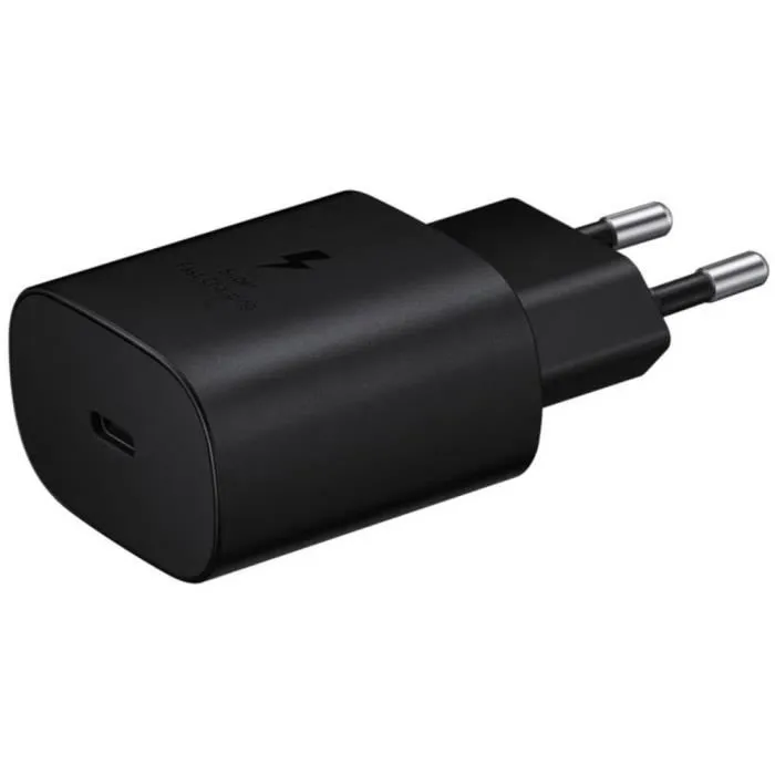 SAMSUNG Chargeur secteur Ultra Rapide 45W Noir + câble c/c