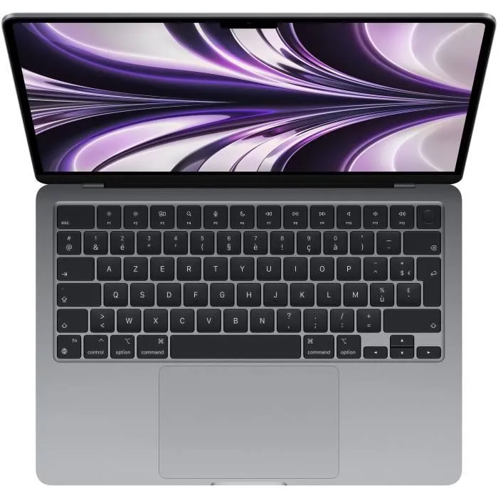 Apple - 13,6" MacBook Air M2 - RAM 8Go - Stockage 256Go - Gris Sidéral - AZERTY