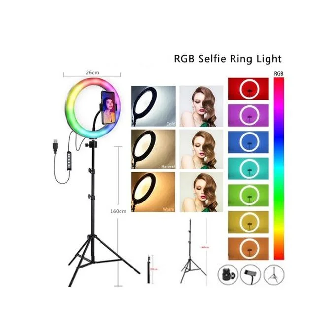 RGB LED Soft Ring light MJ36