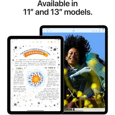 Apple - iPad Air M2 6 ème génération 2024 - 13" - WiFi - 256 Go - Lumière Stellaire