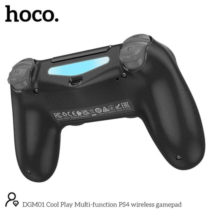 Manette de Jeu Sans Fil Hoco pour PS4 - Noir