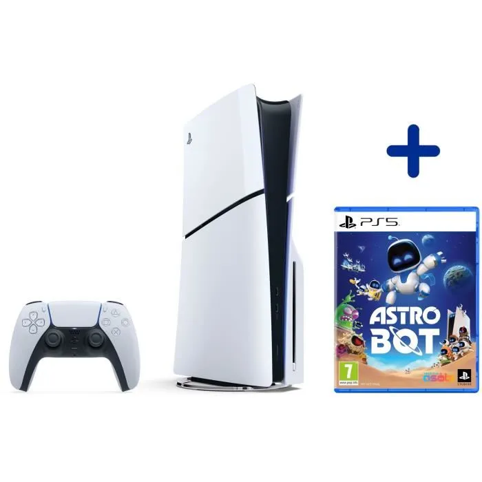 Pack PS5 Standard : Console PS5 (Modèle Slim) + Astro Bot