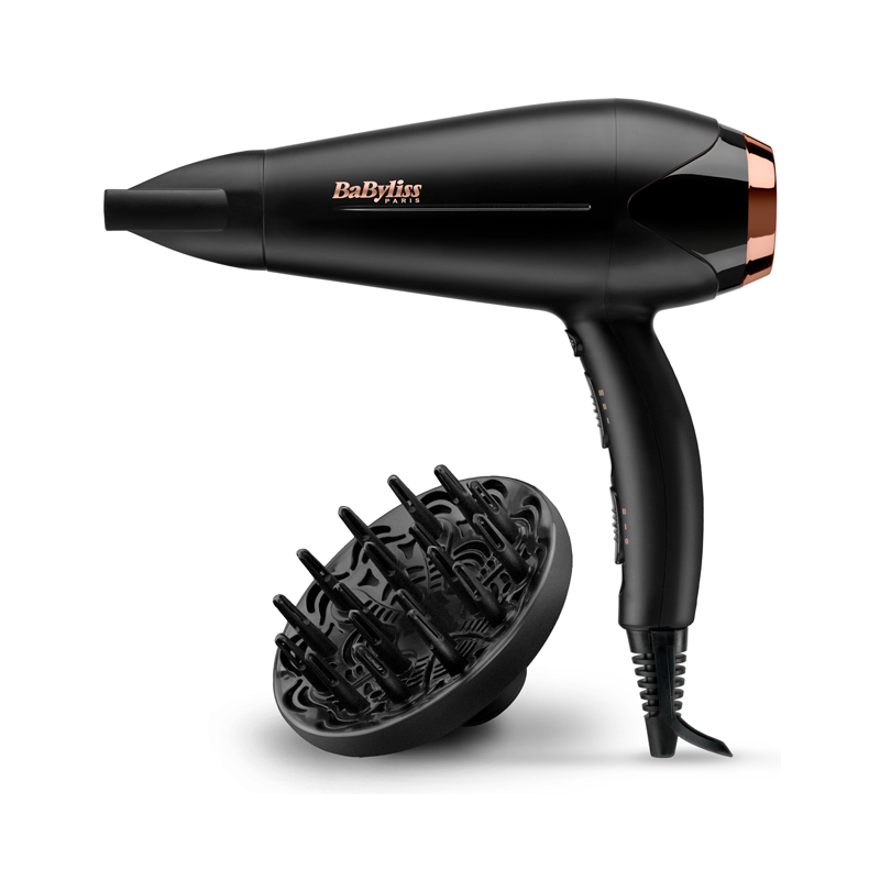 Sèche-Cheveux Babyliss Turbo Shine D570DE 2200W - Noir & Gold