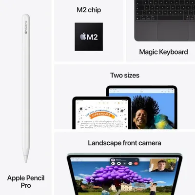 Apple - iPad Air M2 6 ème génération 2024 - 13" - WiFi - 256 Go - Lumière Stellaire