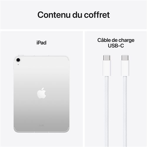 Apple - iPad 11" A16 128 Go 5G 2025 - Argent