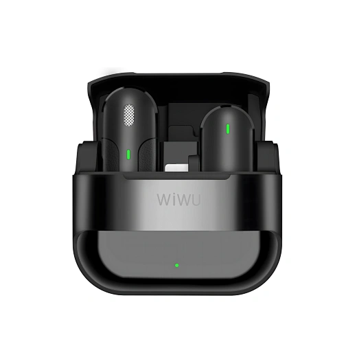 Mini Microphone Lightning Sans Fil WiWu pour Smartphone - Noir