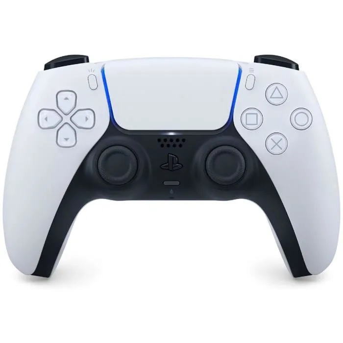 Pack PS5 Standard : Console PS5 (Modèle Slim) + 2ème Manette sans fil PS5 Dual Sense Blanche