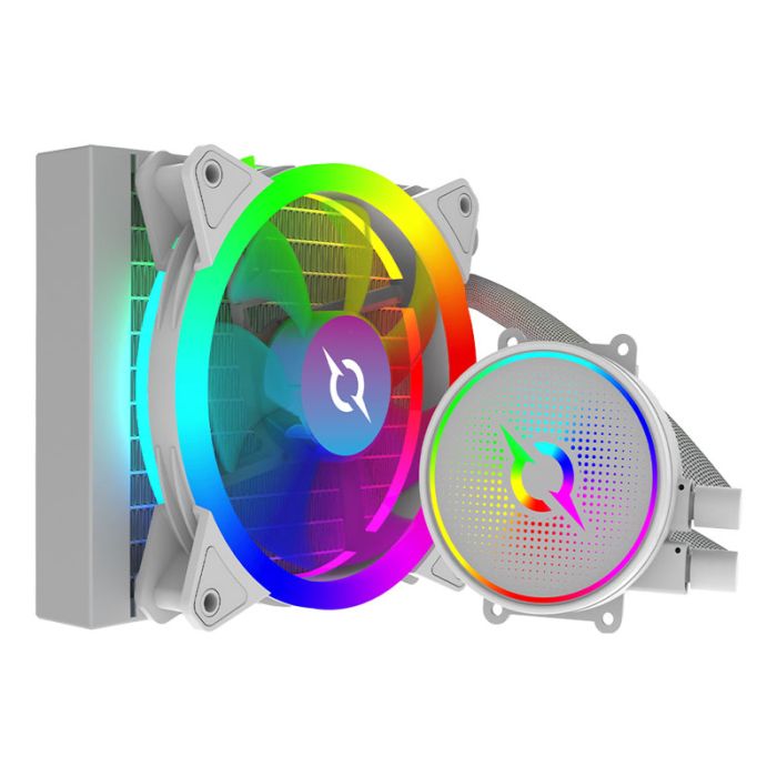 Refroidisseur Watercooling AQIRYS Aquarius 120 AIO LGA 1700 - Blanc