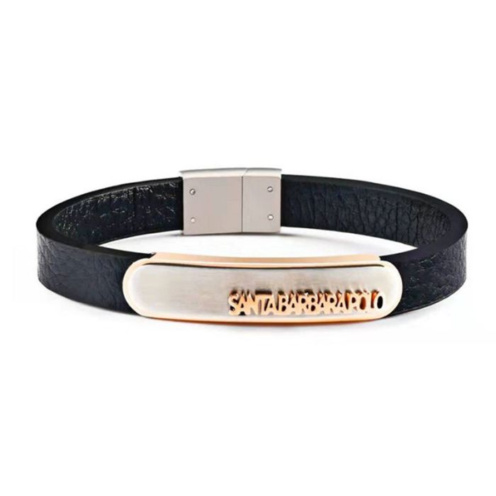 Bracelet Homme Polo Santa Barbara - Noir &  Gold