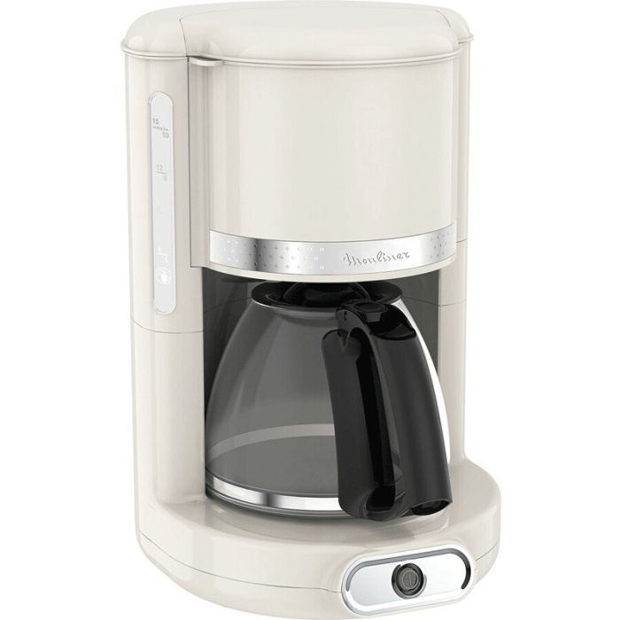 Cafetière Électrique Moulinex FG381A10 Gamme Soleil 10-15 Tasses 650W - Blanc