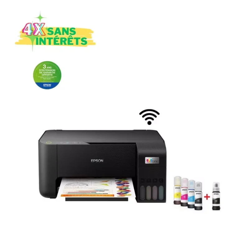 Imprimante Epson EcoTank L3250 (3en1) Couleur Wifi