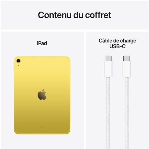 Apple - iPad 11" A16 128 Go 5G 2025 - Jaune