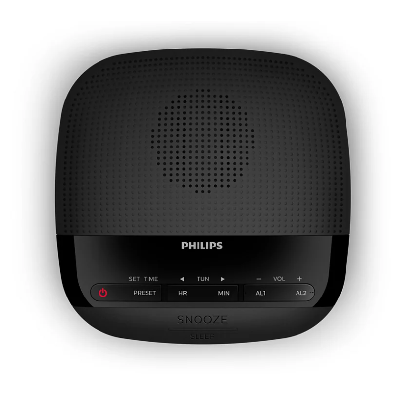 Radio Réveil Sans Fil Phillips TAR3205 Noir