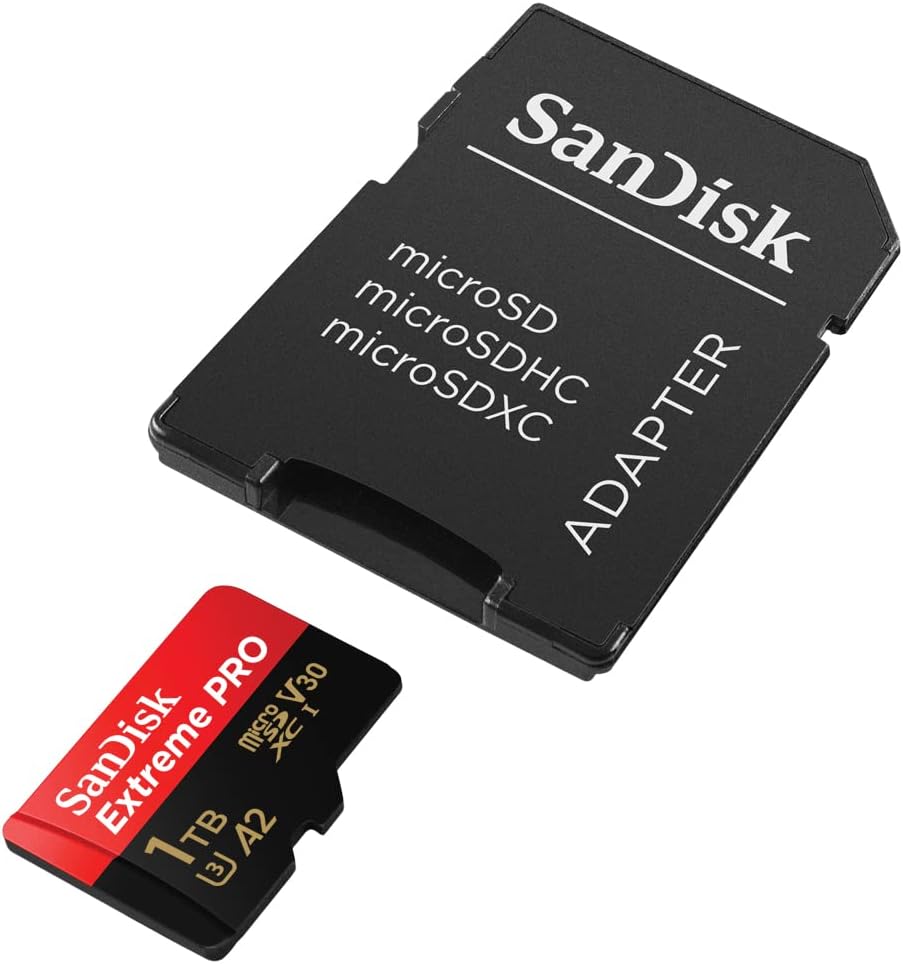 Carte Mémoire SanDisk Extrême Pro 1To + Adaptateur