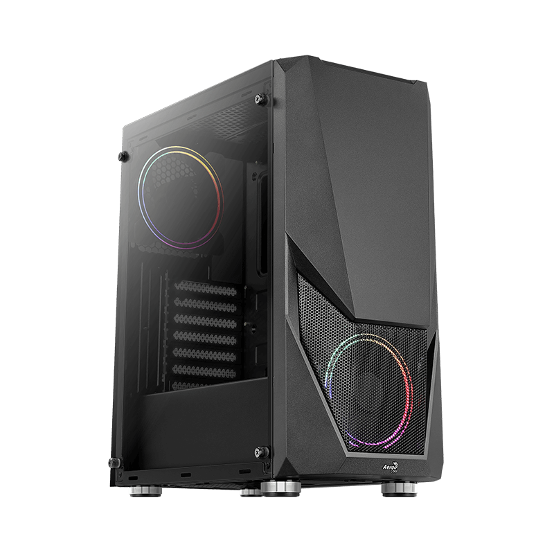 Boitier AeroCool Zauron Saturn FRGB-G-BK-V2