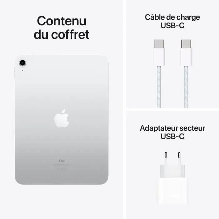 Apple - iPad 10È - 10.9" - WiFi - 64 Go - Argent