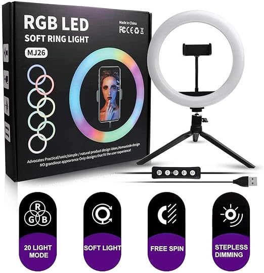 RGB LED Soft Ring light MJ26