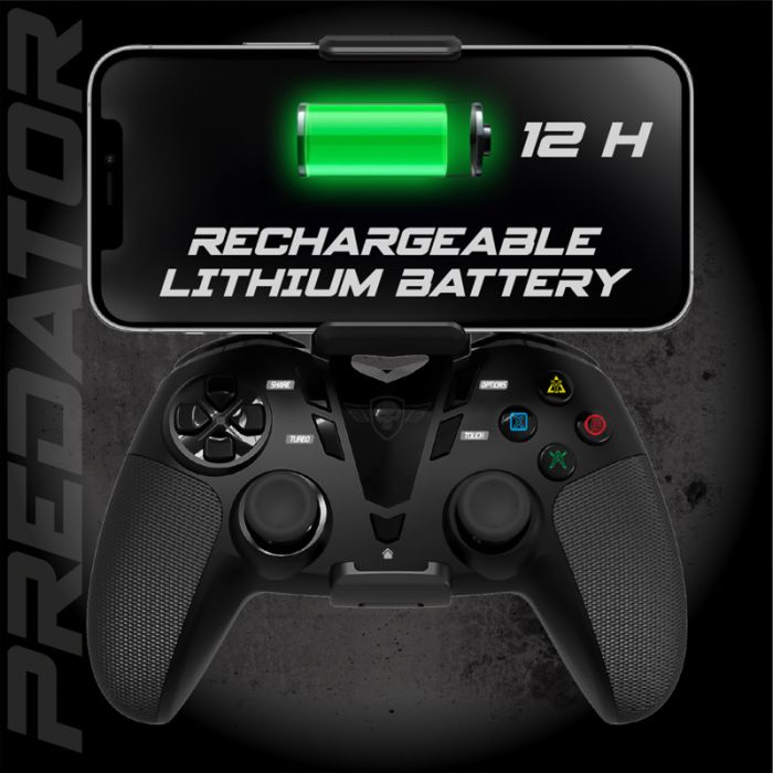 Manette de Jeu Sans Fil Spirit Of Gamer PREDATOR pour Smartphone - Noir