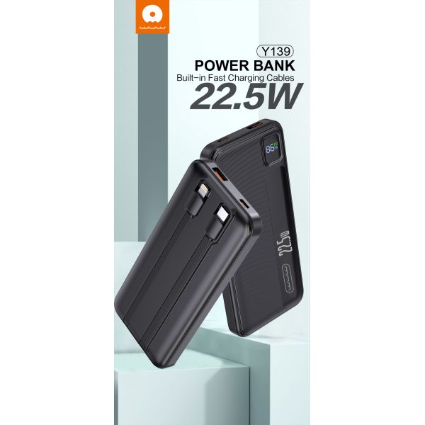 Power Bank WUW Y139 10000mAh - Noir