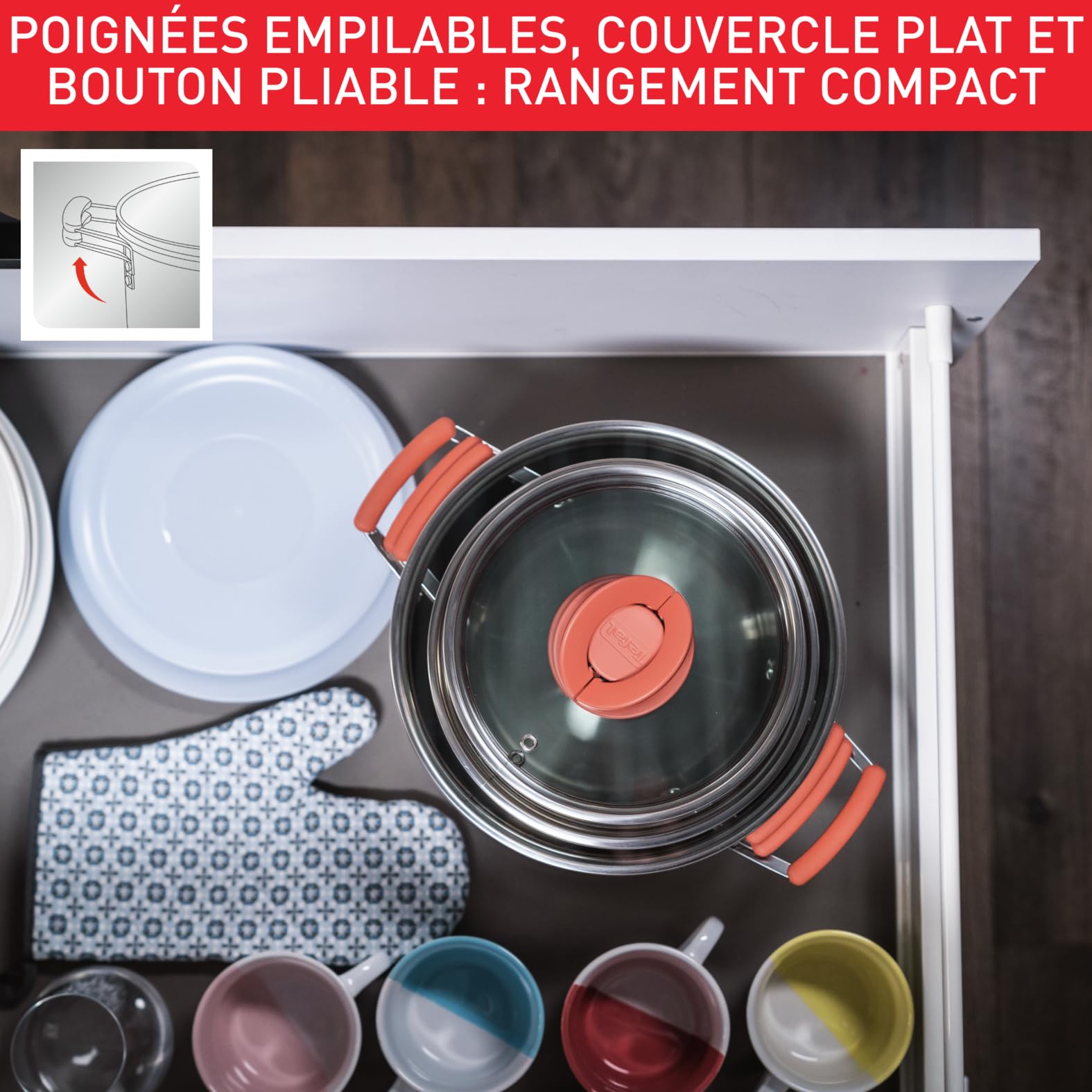 Batterie de Cuisine 13 Pièces - Acier Inoxydable 18/10 - G720SD74