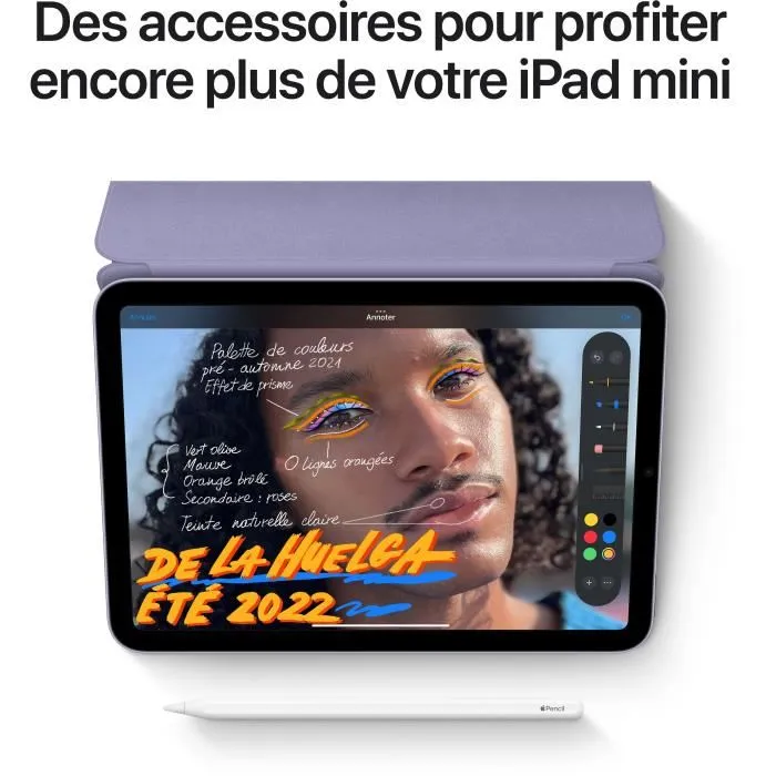 Apple - iPad mini (2021) - 8,3" WiFi - 256 Go - Lumière Stellaire