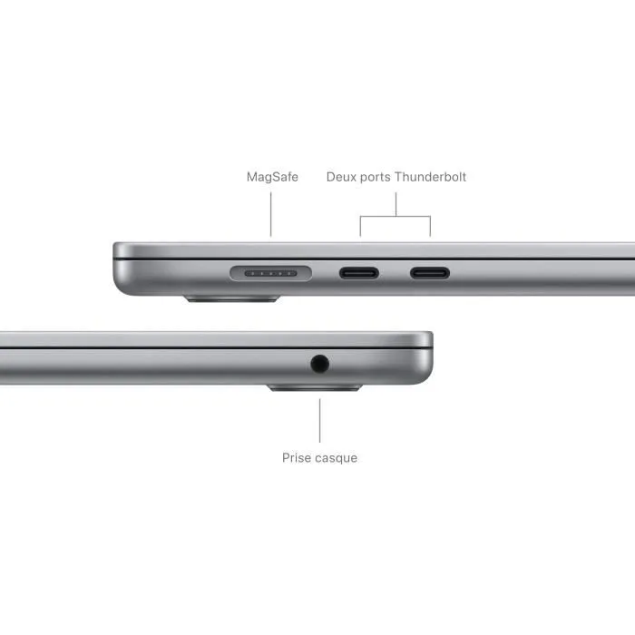 Apple - 15" MacBook Air M3 (2024) - RAM 8Go - Stockage 256Go - Gris sidéral