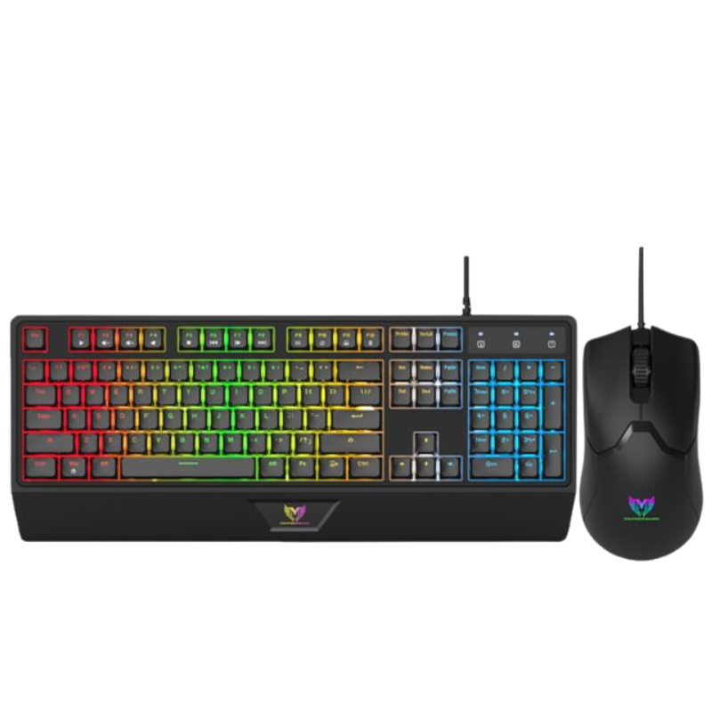 Pack Gamer Clavier Filaire & Souris StarWave GCM1089 RGB Noir