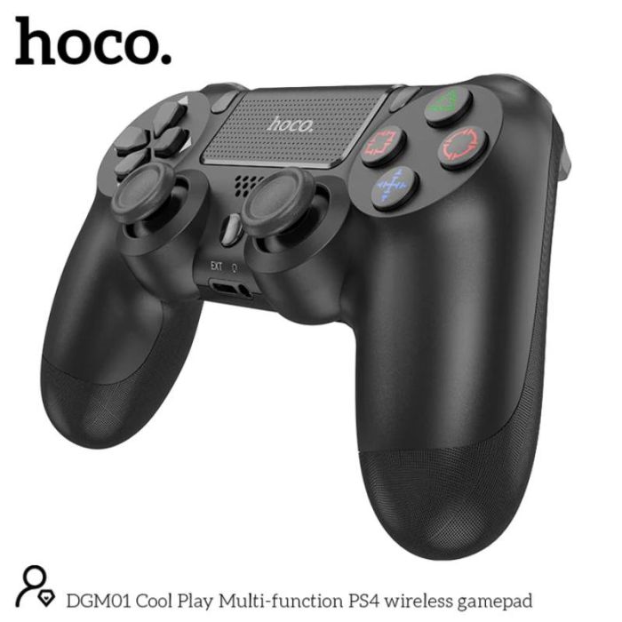 Manette de Jeu Sans Fil Hoco pour PS4 - Noir