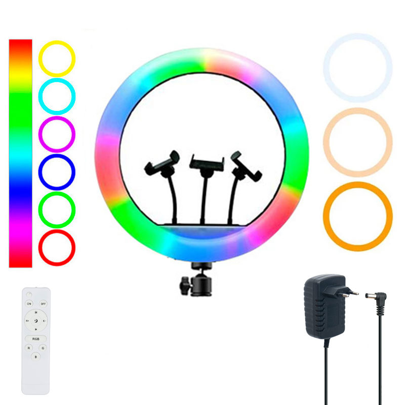 RGB LED Soft Ring light MJ56