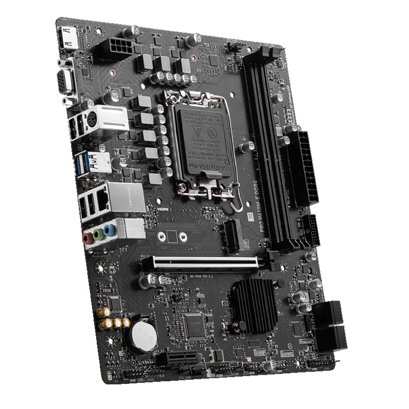 Carte Mère MSI Pro H610M-E DDR4 -14éme/13éme/12éme GEN