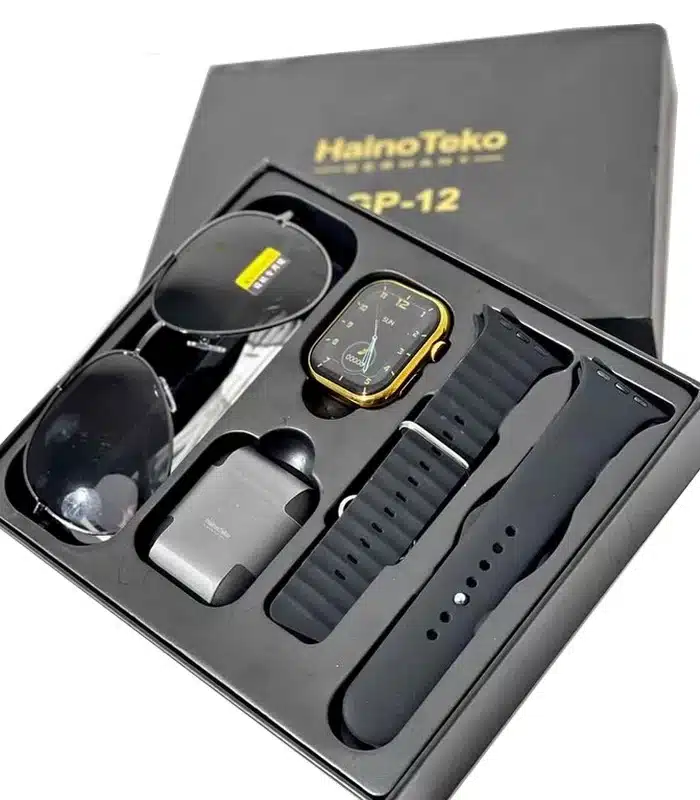 Montre Connectée Haino Teko  GP12- Double Bracelet +Ecouteurs sans fil